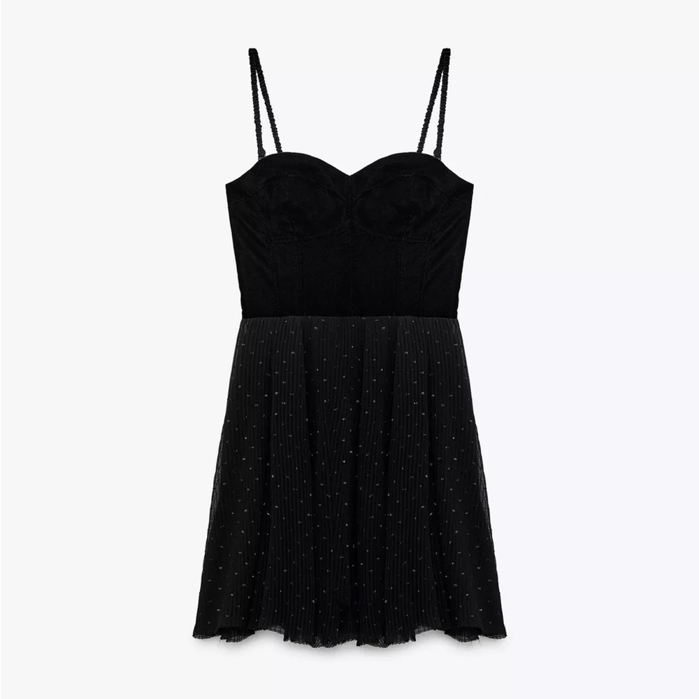 Zara Black Strapless Dress